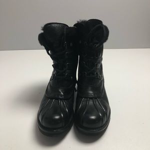 Pajar Canada Waterproof Boots Leather Black !